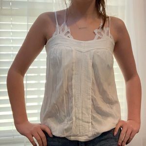 White vintage summer top